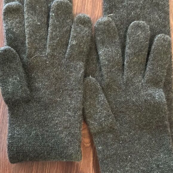 Michael Kors olive brown long cashmere gloves winter - Picture 3 of 4